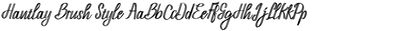 Hantlay Brush Style font