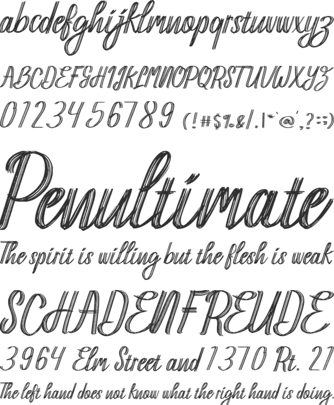 Hantlay font preview