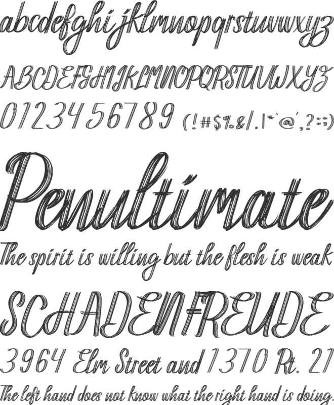 Hantlay font preview