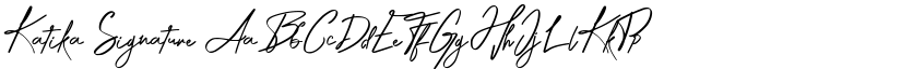 Katika Signature font