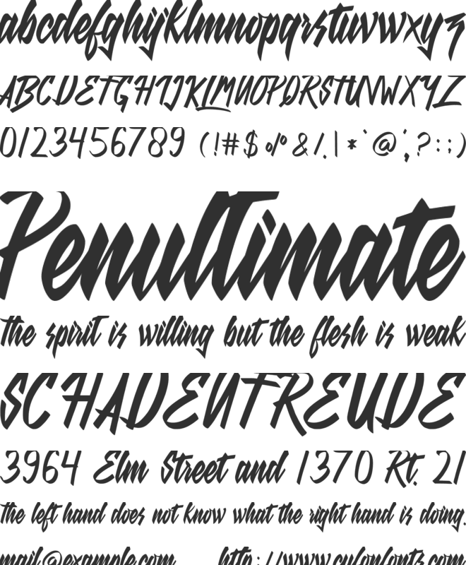Luloy font preview