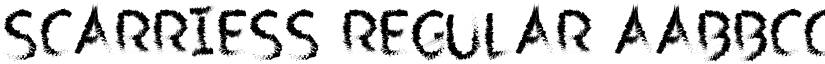 Scarriess Regular font