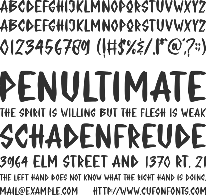 WILL ROCK YOU font preview