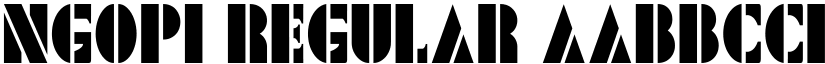 Ngopi Regular font