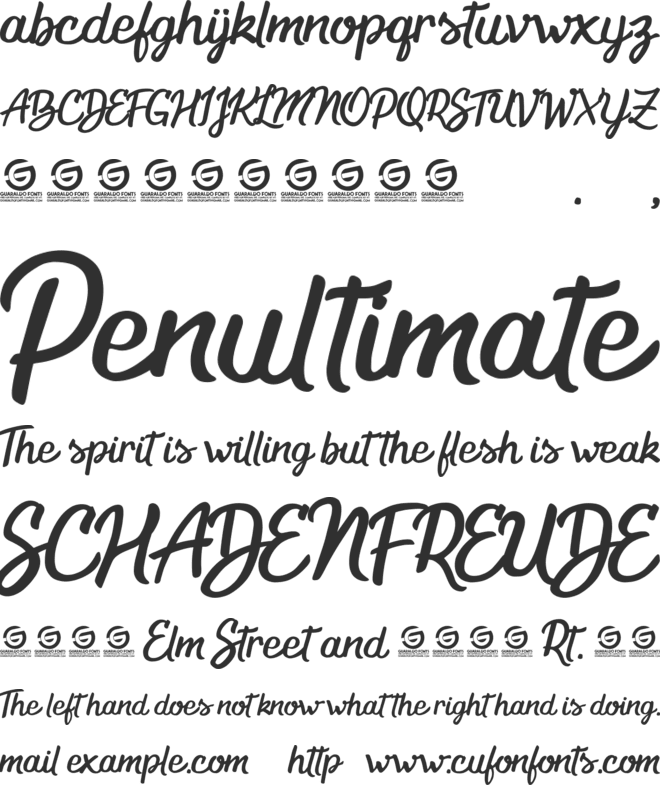 Stargazed Personal Use font preview