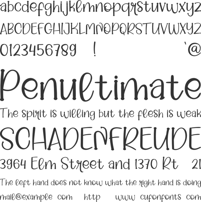 Grilled Salmon font preview