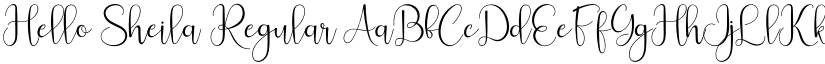 Hello Sheila Regular font