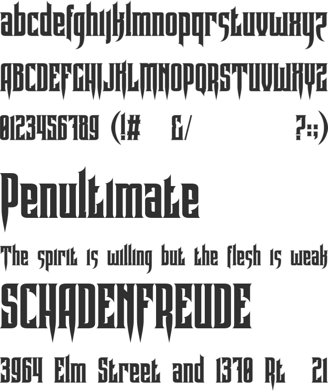 Goekala Personal Use font preview
