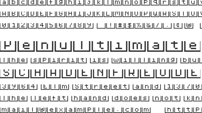 Pixelstars & Stripes font preview