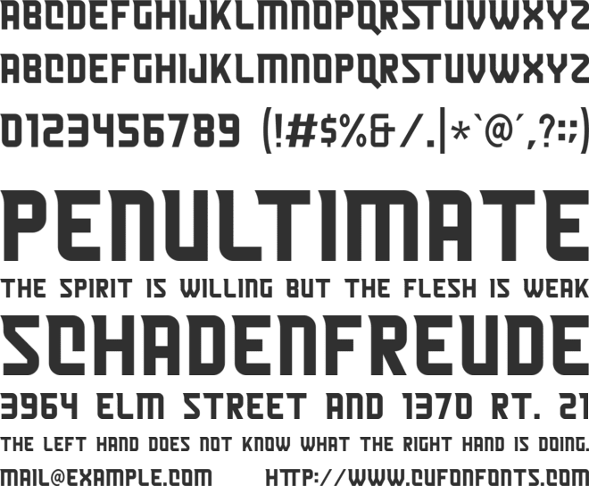 Heist font preview