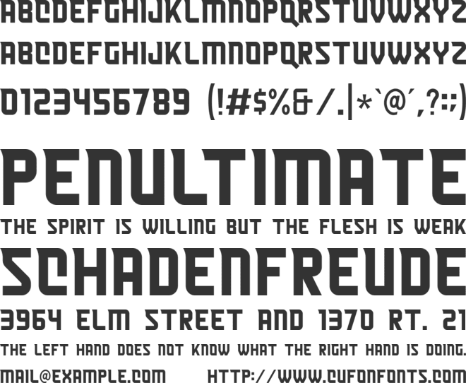 Heist font preview