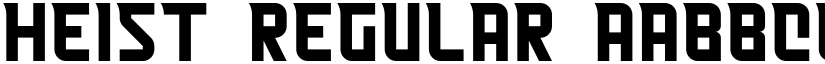 Heist Regular font