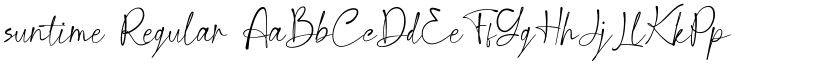 suntime Regular font