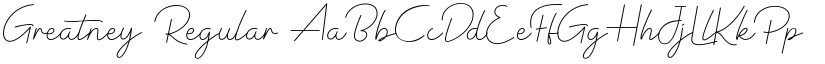 Greatney Regular font