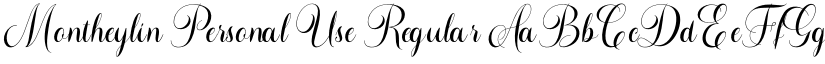 Montheylin Personal Use font download