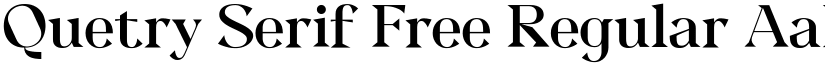 Quetry Serif Free Regular font