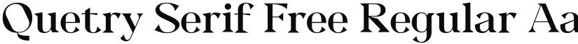 Quetry Serif Free font download
