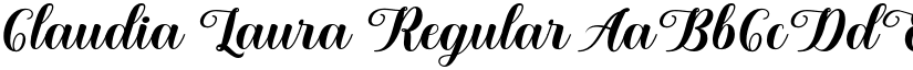 Claudia Laura Regular font