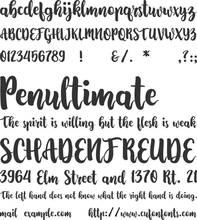 Lovingwave font preview