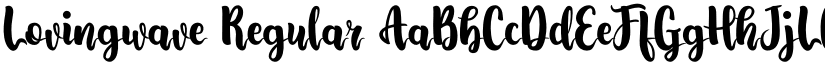 Lovingwave Regular font