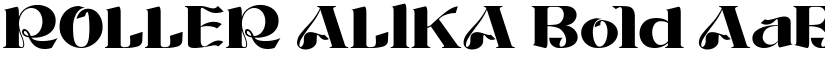 ROLLER ALIKA Bold font