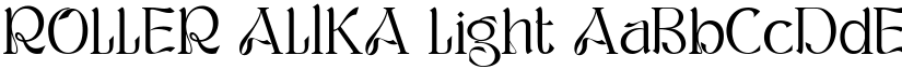 ROLLER ALIKA Light font