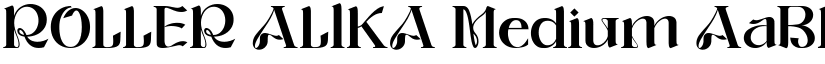ROLLER ALIKA Medium font