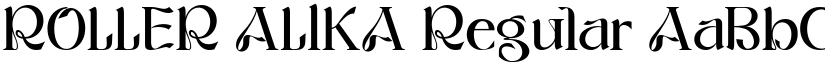 ROLLER ALIKA Regular font
