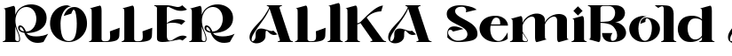 ROLLER ALIKA SemiBold font