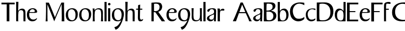 The Moonlight Regular font