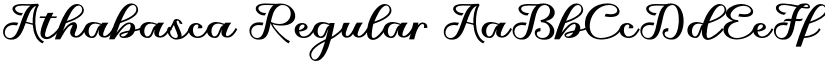 Athabasca Regular font