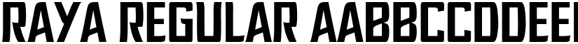 Raya Regular font