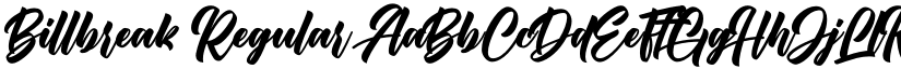 Billbreak Regular font