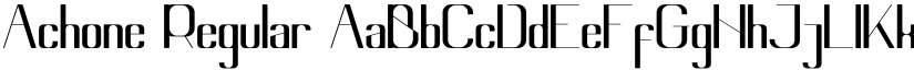 Achone Regular font