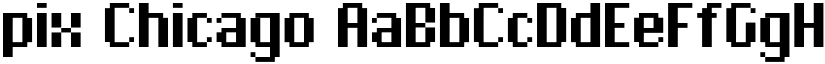 pix Chicago font