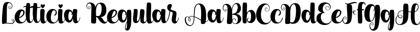 Letticia font download