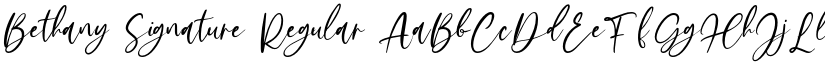 Bethany Signature Regular font