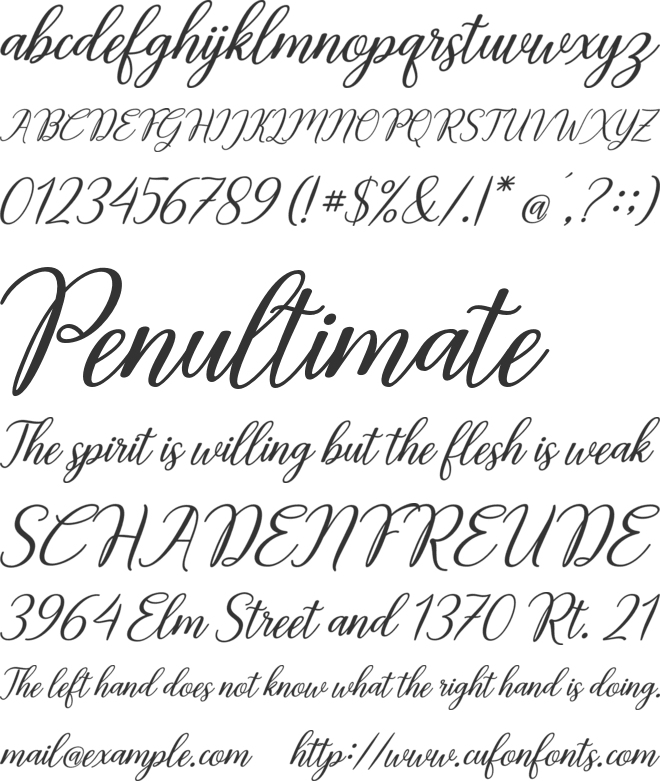 Tanganyika font preview