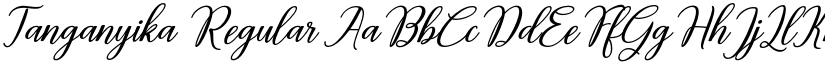 Tanganyika Regular font