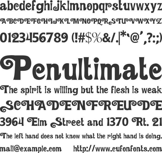 Sun Flower font preview