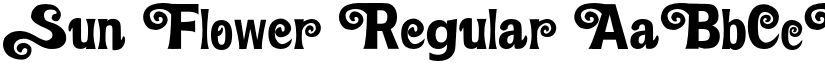 Sun Flower Regular font
