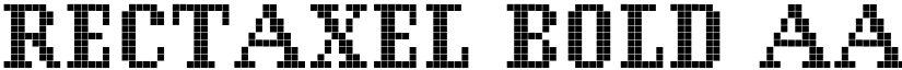 RECTAXEL Bold font