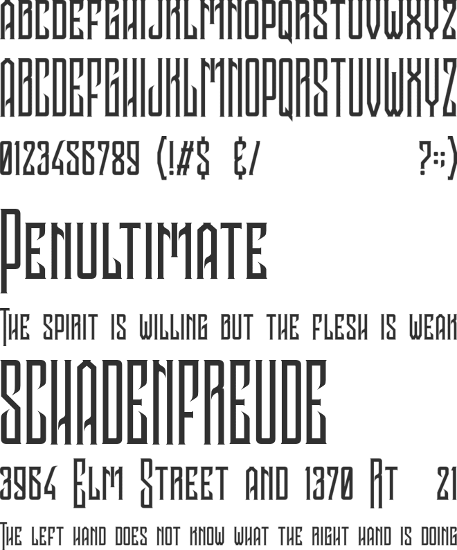 Oramaro Personal Use font preview