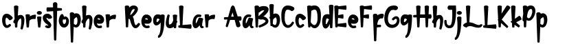 christopher Regular font