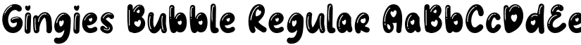 Gingies Bubble Regular font