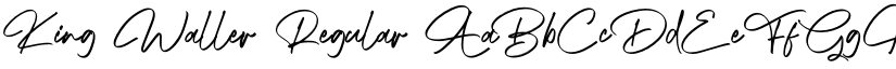 King Waller Regular font