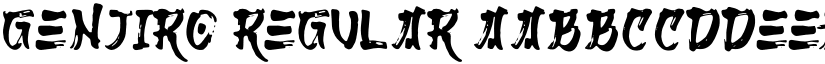 Genjiro Regular font