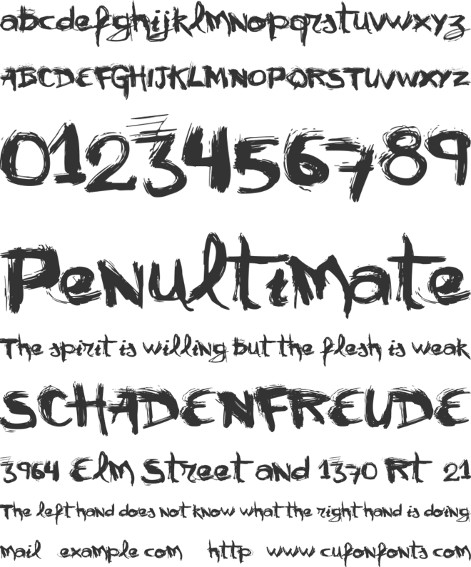 VTKS  mural font preview