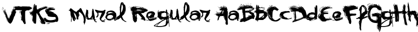 VTKS  mural Regular font
