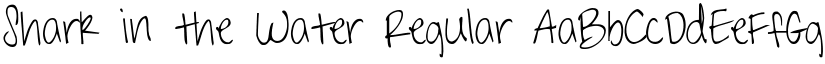 Shark in the Water Regular font